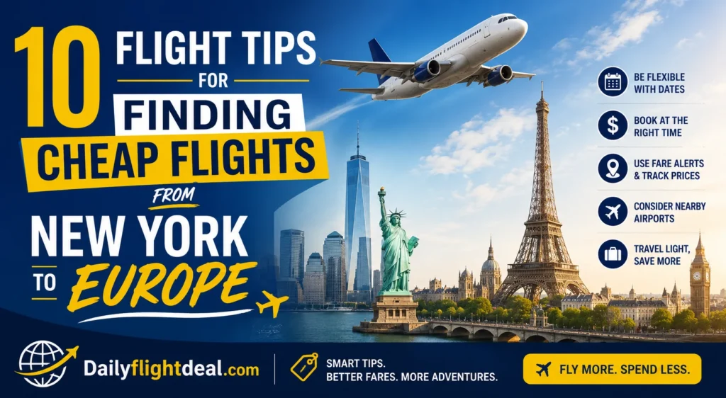 10 Flight tips for finding cheap flights from New York to Europe