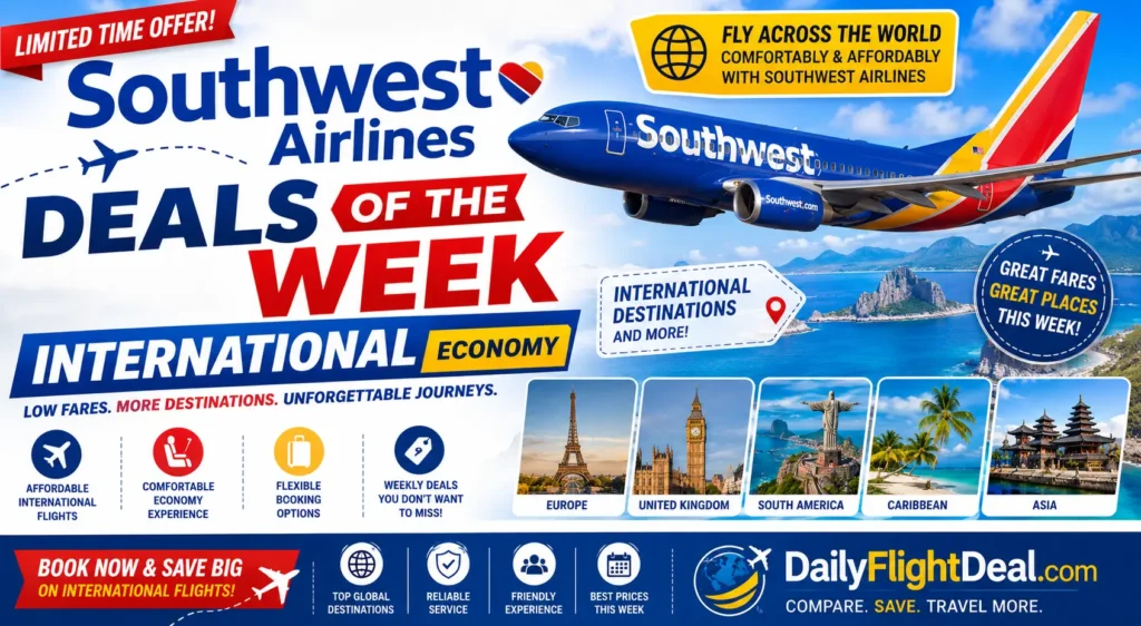 Southwest Airlines deals of the week international economy