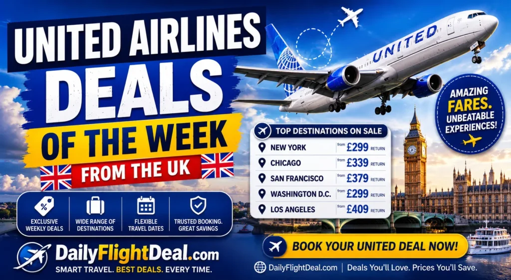 United Airlines deals of the week from the UK