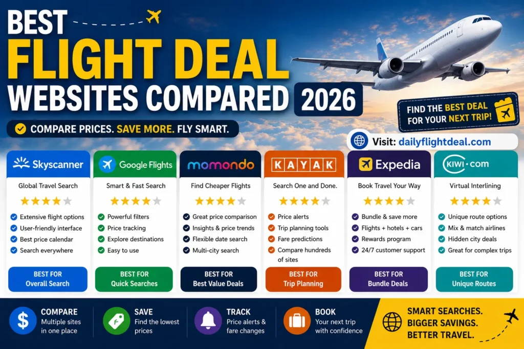 Best Flight Deal Websites Compared 2026