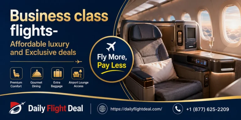 Business class flights- Affordable luxury and Exclusive deals