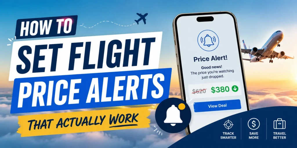 How to set flight price alerts that actually work
