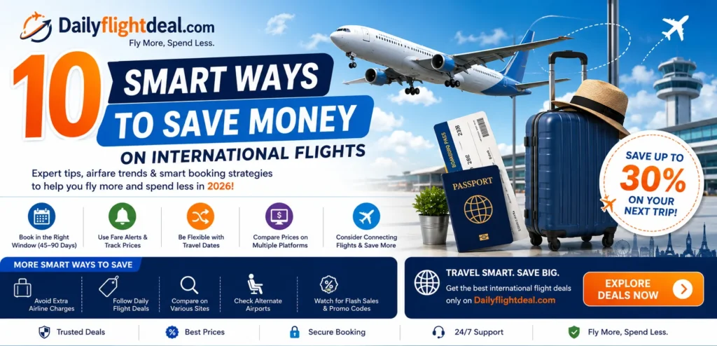 10 Smart ways to save money on international flights