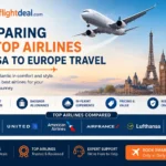 Comparing the top airlines for USA to Europe Travel
