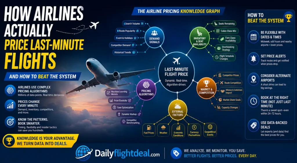 How Airlines Actually price last-minute flights- And how to beat the system