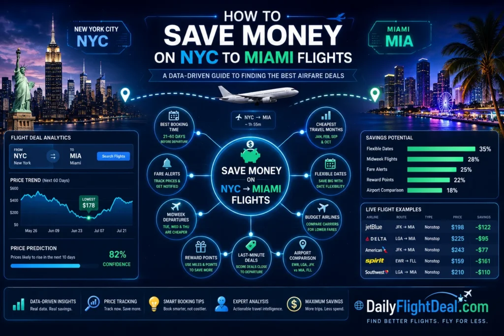 How to save money on NYC to Miami flights: A data-driven guide