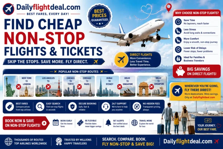 Find cheap non-stop flights and tickets