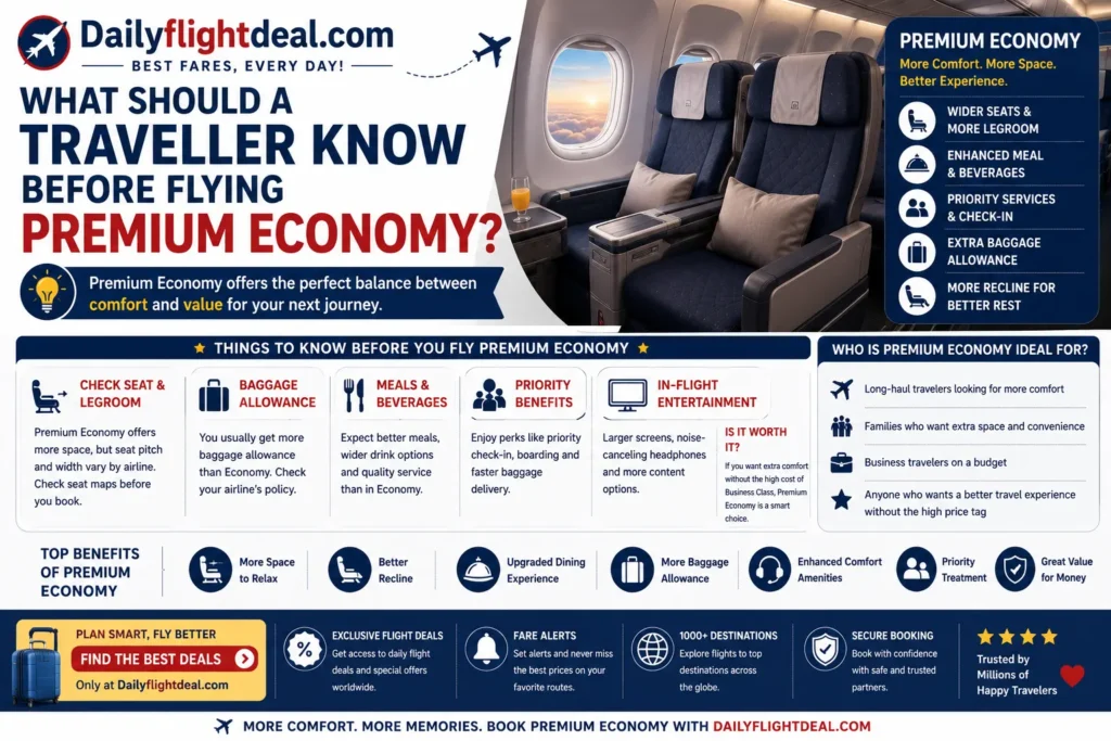 What should a Traveller know before flying premium economy?