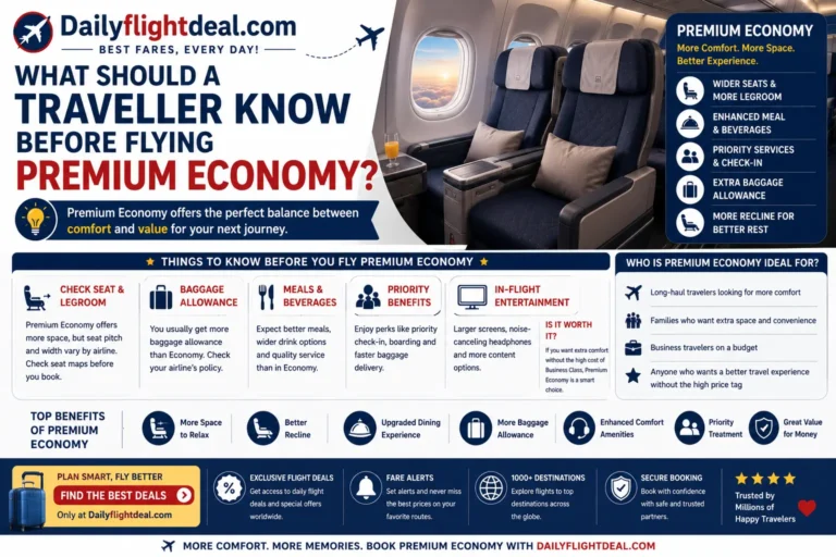 What should a Traveller know before flying premium economy