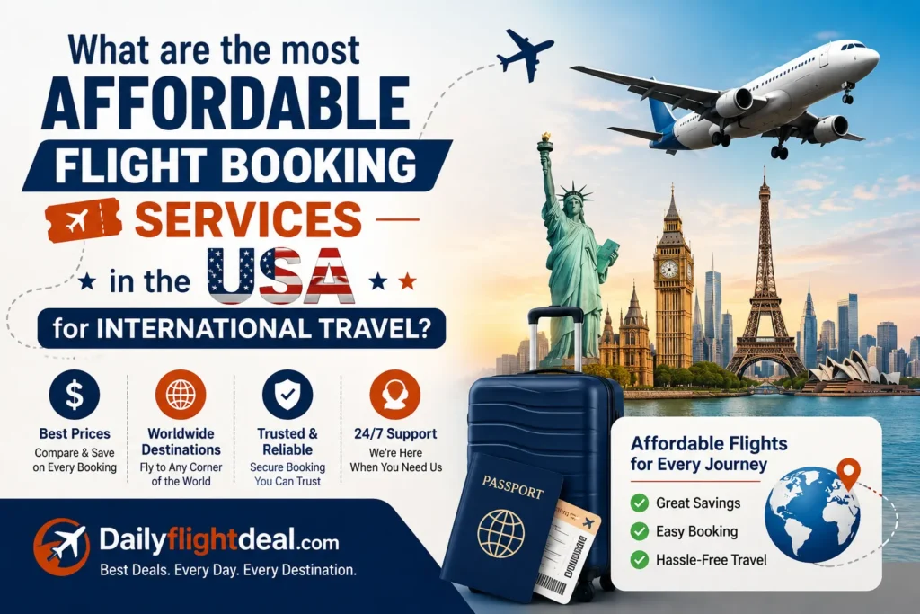 What are the most affordable flight booking services in the USA for International travel?