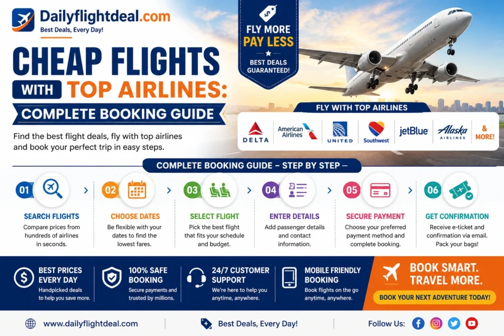 Cheap Flights with Top airlines: Complete booking guide